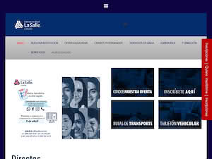 Universidad La Salle Cancún A.C.'s official website homepage screenshot