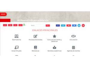 Universidad Laica Eloy Alfaro de Manabi's official website homepage screenshot