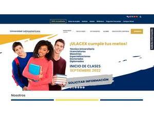 Universidad Latinamericana de Comercio Exterior's official website homepage screenshot