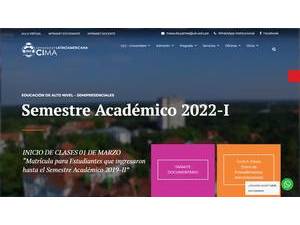 Universidad Latinoamericana CIMA's official website homepage screenshot
