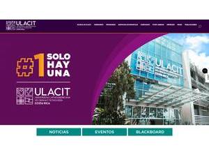 Universidad Latinoamericana de Ciencia y Tecnología's official website homepage screenshot
