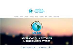 Universidad Latinoamericana y del Caribe's official website homepage screenshot