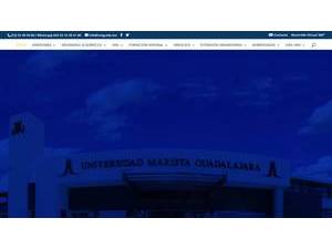 Universidad Marista de Guadalajara's official website homepage screenshot