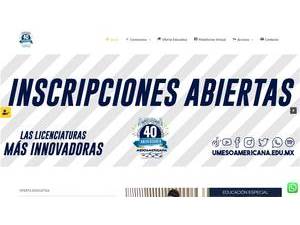 Universidad Mesoamericana Puebla's official website homepage screenshot