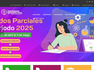 Universidad Metropolitana, Colombia's official website homepage screenshot