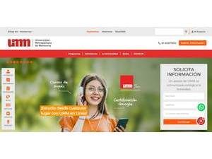 Universidad Metropolitana de Monterrey's official website homepage screenshot