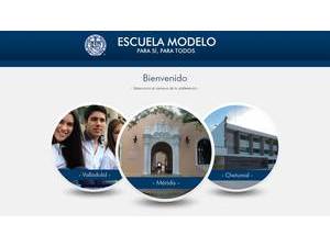Universidad Modelo's official website homepage screenshot