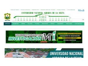 Universidad Nacional Agraria de la Selva's official website homepage screenshot