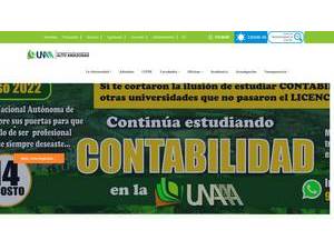 Universidad Nacional Autónoma de Alto Amazonas's official website homepage screenshot
