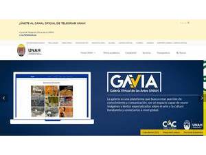 Universidad Nacional Autónoma de Honduras's official website homepage screenshot