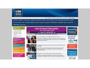 Universidad Nacional de Avellaneda's official website homepage screenshot