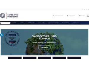 Universidad Nacional de Chimborazo's official website homepage screenshot