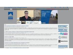 Universidad Nacional de la Patagonia Austral's official website homepage screenshot