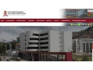 Universidad Nacional de San Antonio Abad del Cusco's official website homepage screenshot