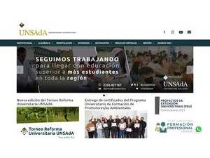 Universidad Nacional de San Antonio de Areco's official website homepage screenshot
