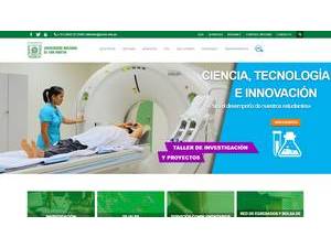 Universidad Nacional de San Martín's official website homepage screenshot