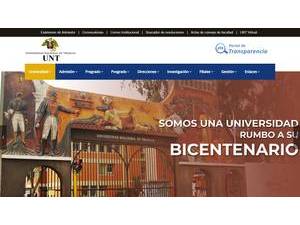Universidad Nacional de Trujillo's official website homepage screenshot