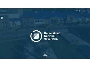 Universidad Nacional de Villa María's official website homepage screenshot