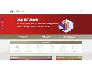 Universidad Nacional de Villa Mercedes's official website homepage screenshot