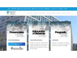 Universidad Nacional del Chaco Austral's official website homepage screenshot