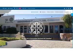 Universidad Nacional del Comahue's official website homepage screenshot