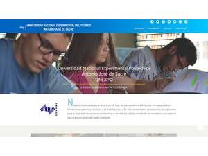 Universidad Nacional Experimental Politécnica Antonio José de Sucre's official website homepage screenshot