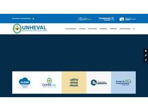 Universidad Nacional Hermilio Valdizan's official website homepage screenshot