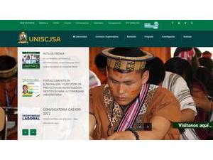 Universidad Nacional Intercultural de la Selva Central's official website homepage screenshot