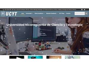 Universidad Nicaragüense de Ciencia y Tecnología's official website homepage screenshot