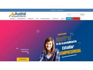 Universidad Peruana Austral del Cusco's official website homepage screenshot