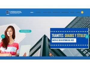 Universidad Peruana de Integración Global's official website homepage screenshot