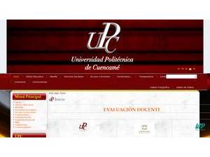 Universidad Politécnica Cuencamé's official website homepage screenshot