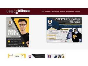 Universidad Politécnica de Baja California's official website homepage screenshot