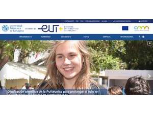 Universidad Politécnica de Cartagena's official website homepage screenshot
