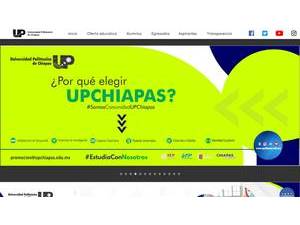 Universidad Politécnica de Chiapas's official website homepage screenshot