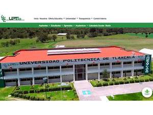 Universidad Politécnica de Tlaxcala Región Poniente's official website homepage screenshot