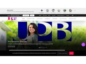 Universidad Pontificia Bolivariana's official website homepage screenshot