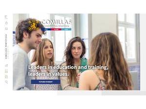 Universidad Pontificia Comillas's official website homepage screenshot