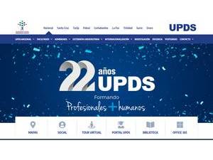 Universidad Privada Domingo Savio's official website homepage screenshot