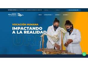 Universidad Realística de México's official website homepage screenshot