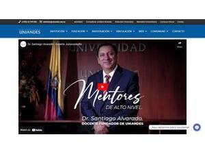Universidad Regional Autonoma de los Andes's official website homepage screenshot