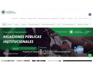 Universidad Ricardo Palma's official website homepage screenshot