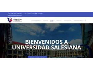 Universidad Salesiana's official website homepage screenshot
