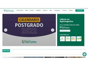Universidad San Carlos's official website homepage screenshot