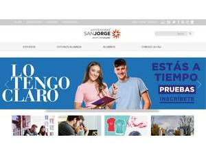 Universidad San Jorge's official website homepage screenshot