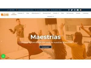 Universidad San Marcos S.C.'s official website homepage screenshot