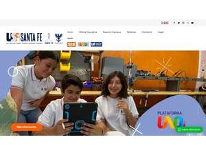 Universidad Santa Fe A.C.'s official website homepage screenshot