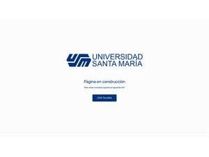 Universidad Santa María's official website homepage screenshot