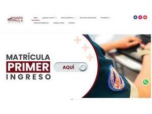 Universidad Santa Paula's official website homepage screenshot