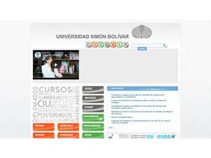 Universidad Simón Bolívar's official website homepage screenshot